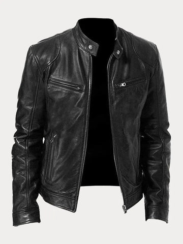 Lenoir™ | Casual leather jacket