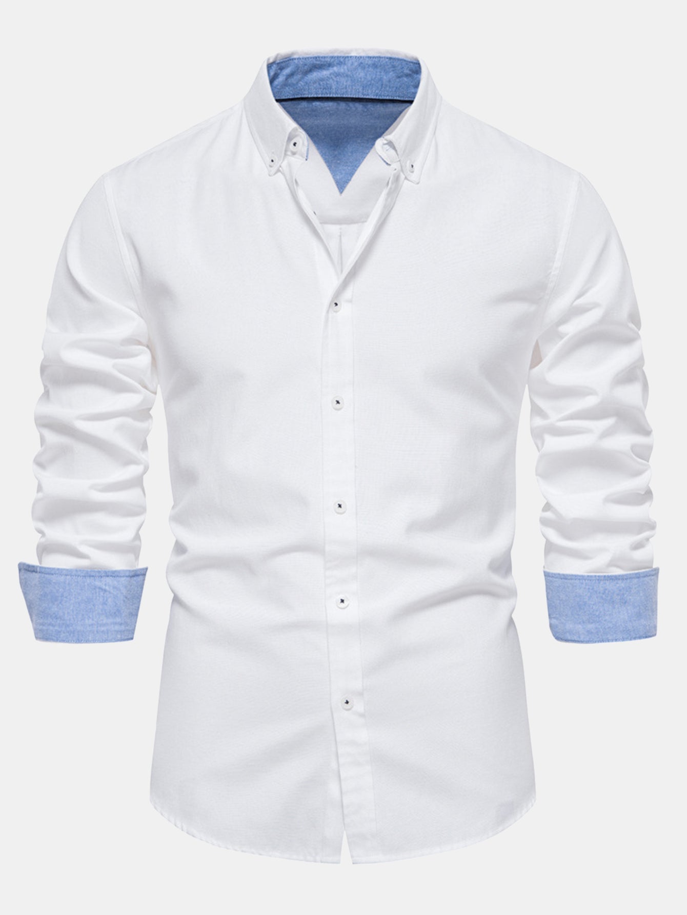 Long-Sleeve Oxford Button-Up Shirt
