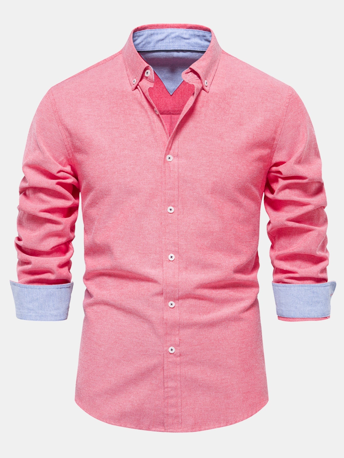 Long-Sleeve Oxford Button-Up Shirt