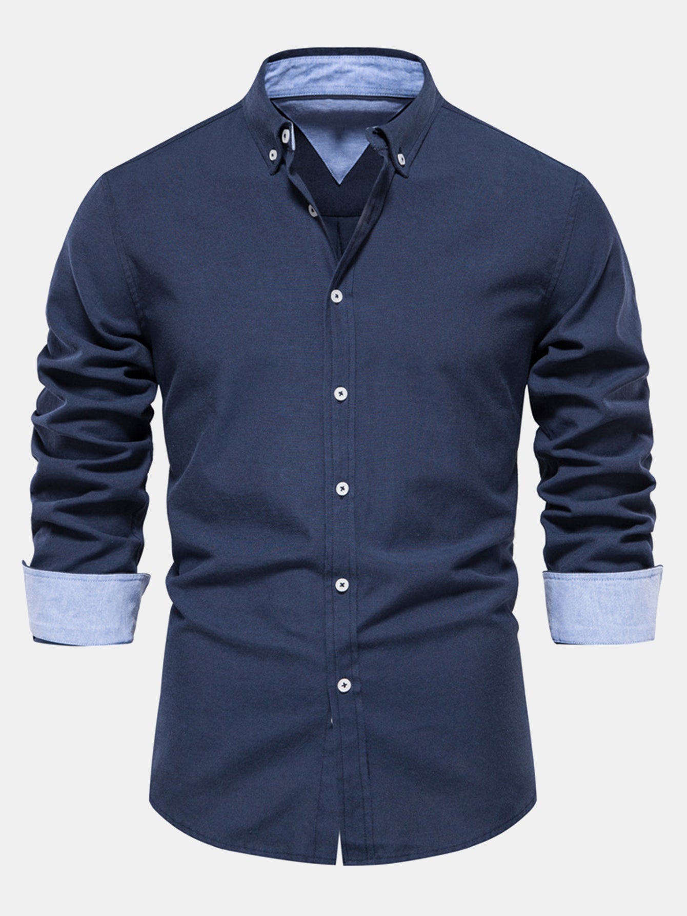 Long-Sleeve Oxford Button-Up Shirt