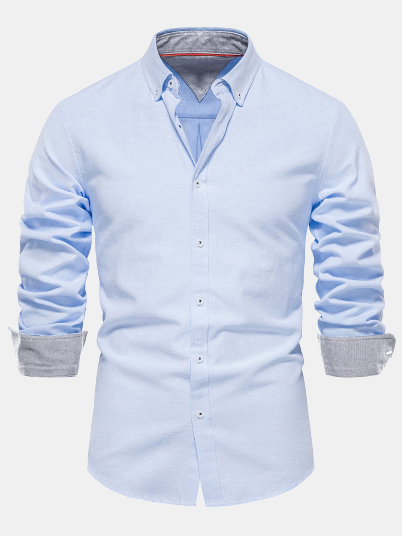 Long-Sleeve Oxford Button-Up Shirt