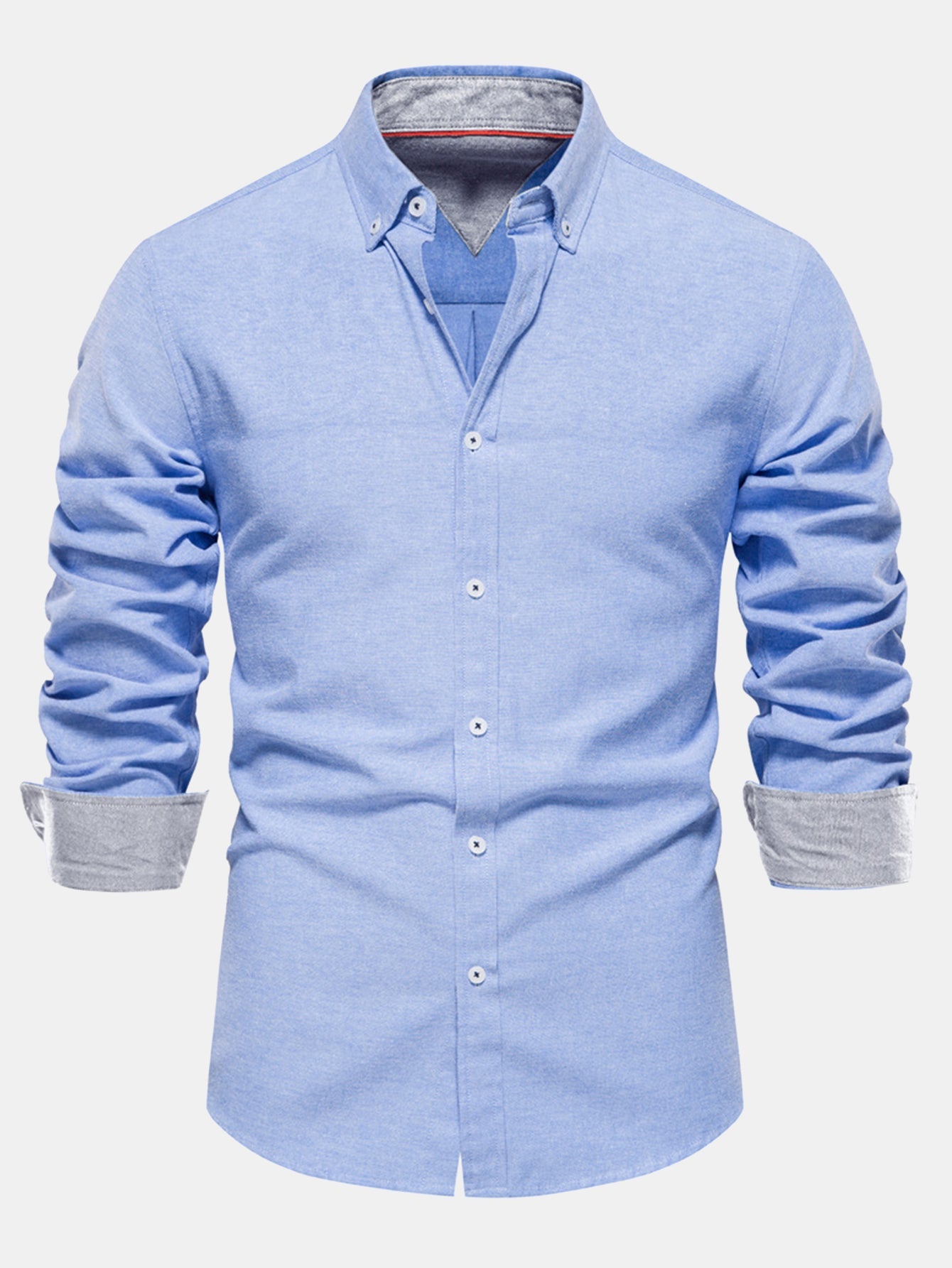 Long-Sleeve Oxford Button-Up Shirt