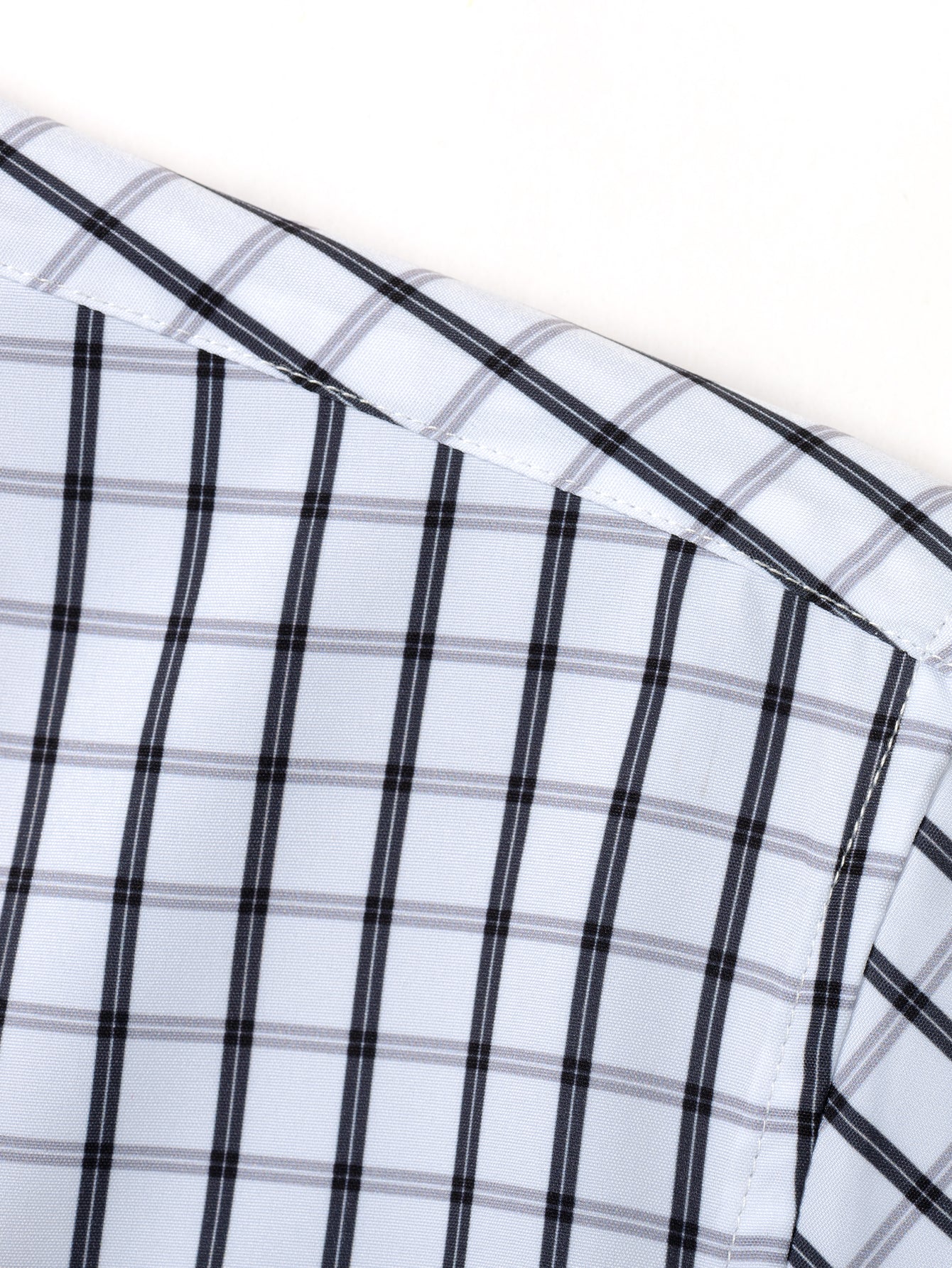 Long-Sleeve Checked Shirt