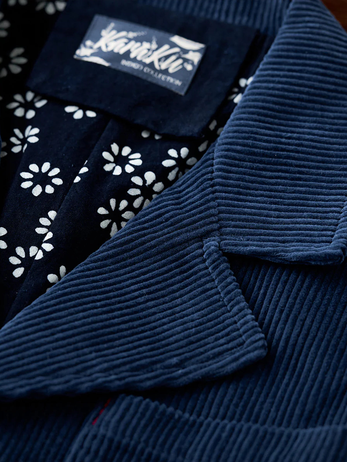 Vintage Corduroy Indigo-Dyed Work Jacket
