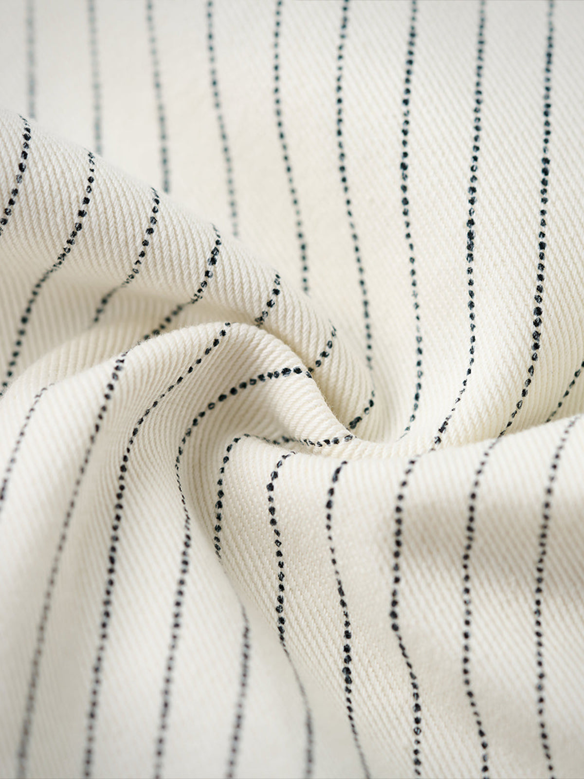 Wabash Stripe White Work Denim Pants