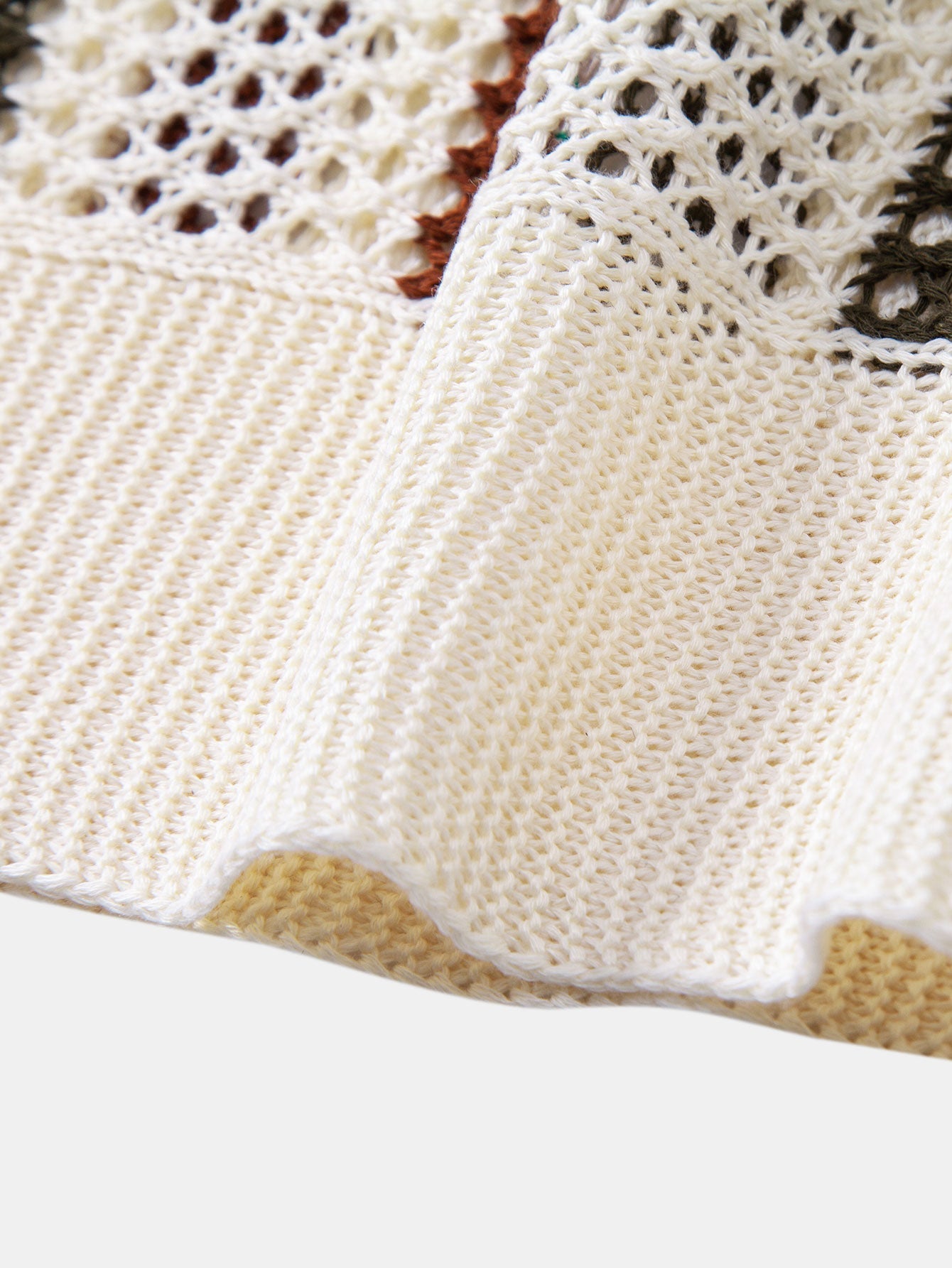 Crochet Polo & Straight-Leg Linen Trousers