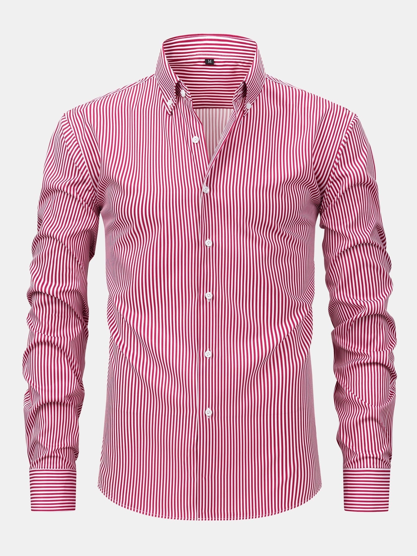 Long-Sleeve Striped Button-Down Shirt