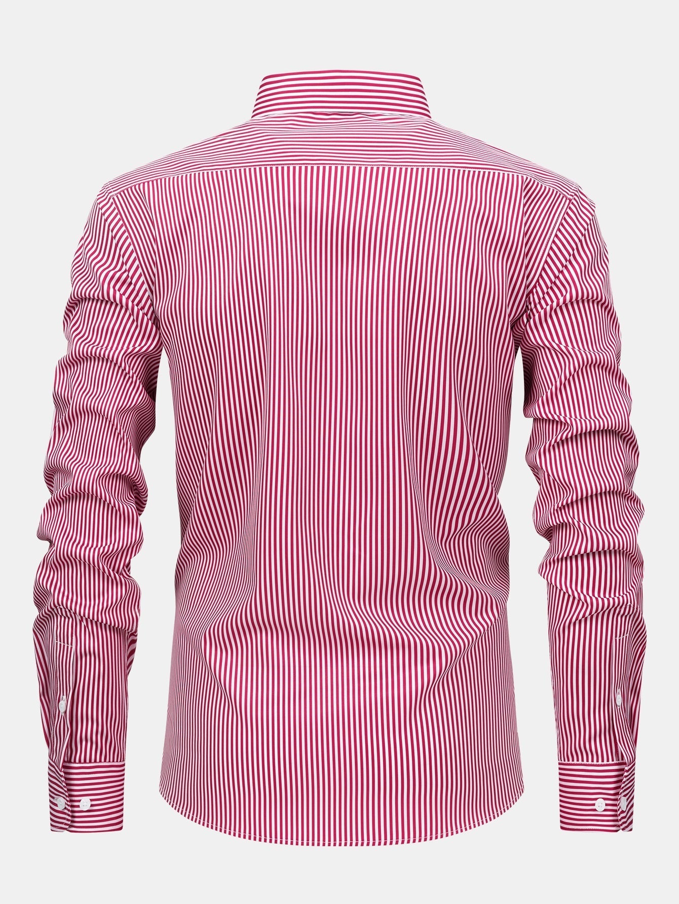 Long-Sleeve Striped Button-Down Shirt