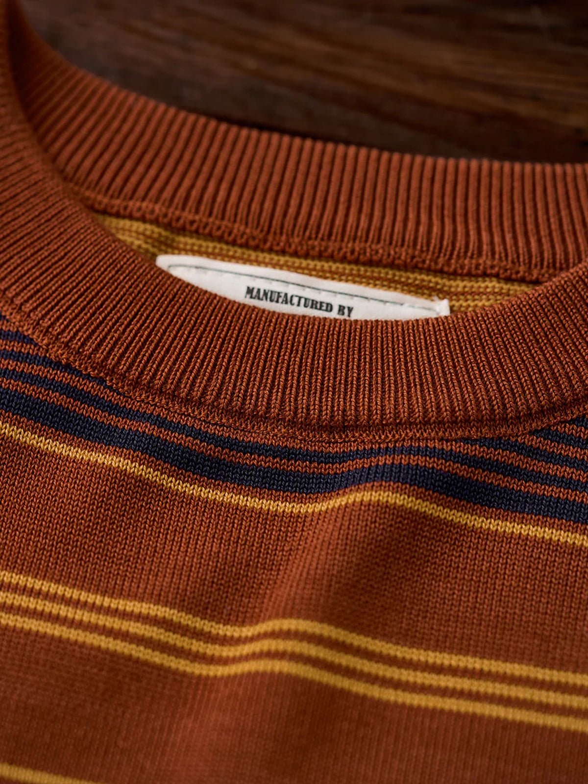 Multi-Border Knit Heavyweight Tee