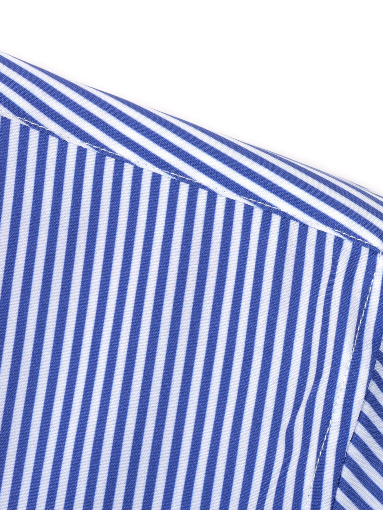 Long-Sleeve Striped Button-Down Shirt & Straight-Leg Elastic-Waist Trousers