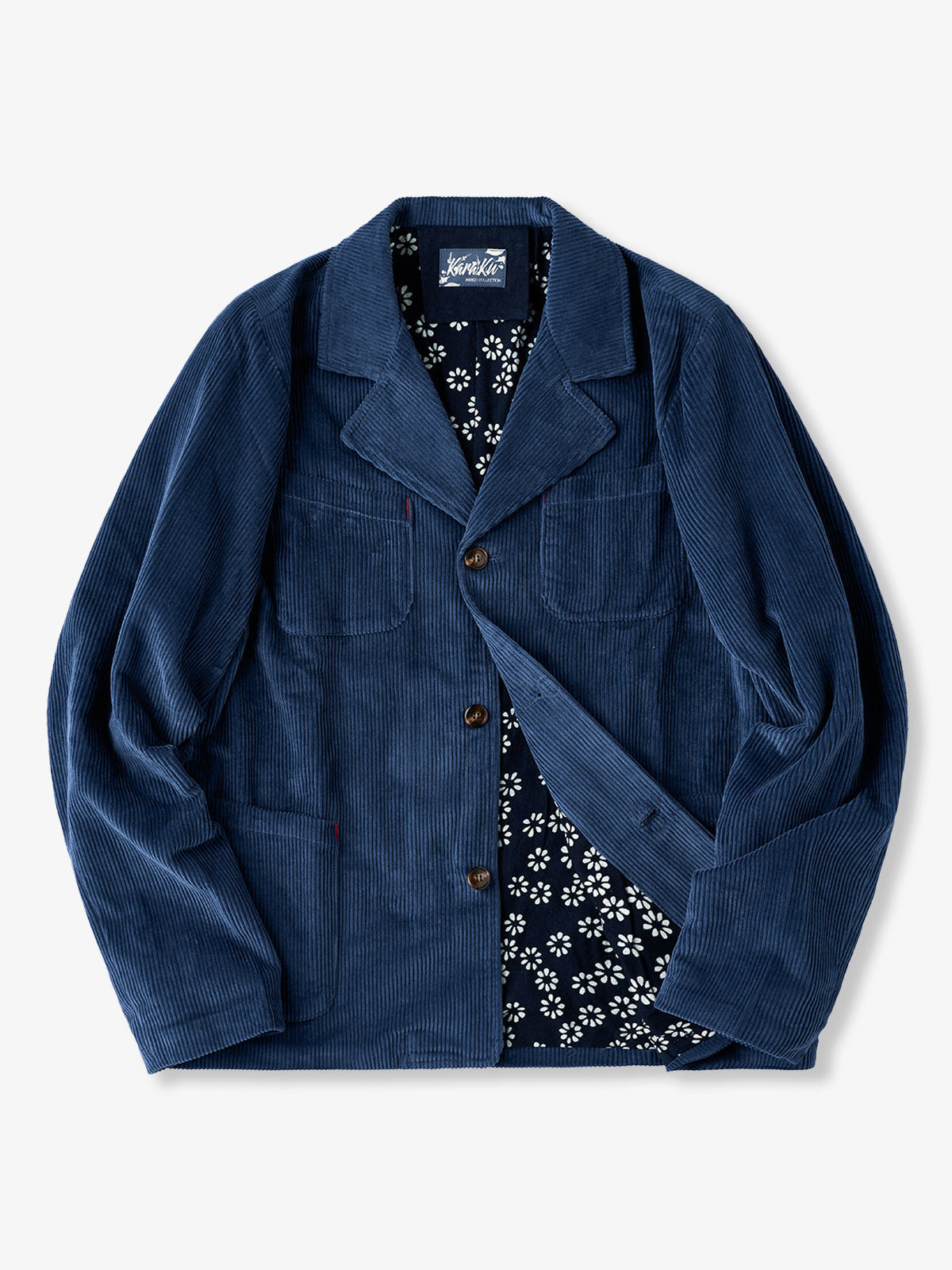 Vintage Corduroy Indigo-Dyed Work Jacket