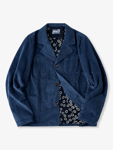 Vintage Corduroy Indigo-Dyed Work Jacket