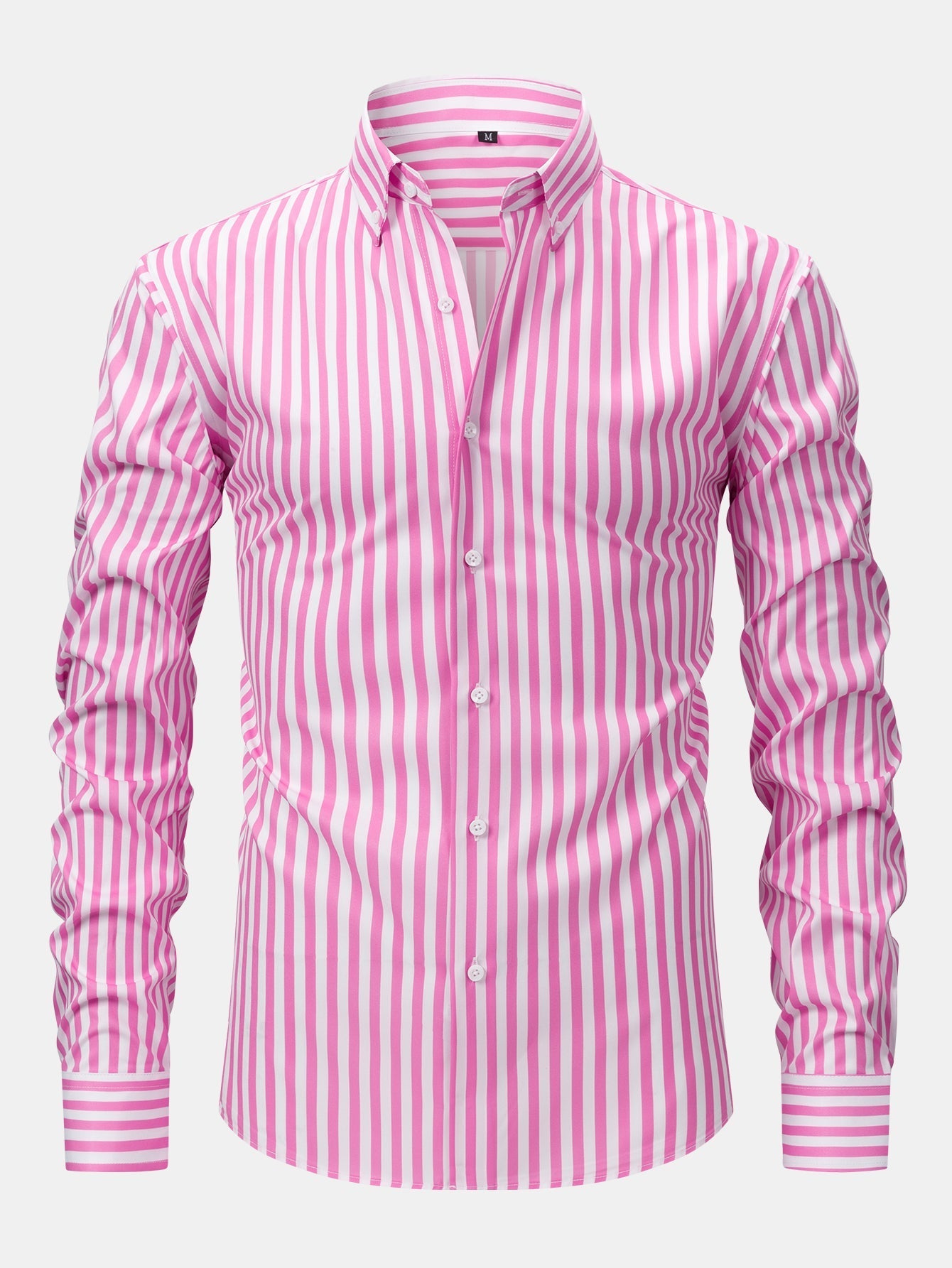 Long-Sleeve Striped Button-Front Shirt & Slim-Fit Tapered Trousers