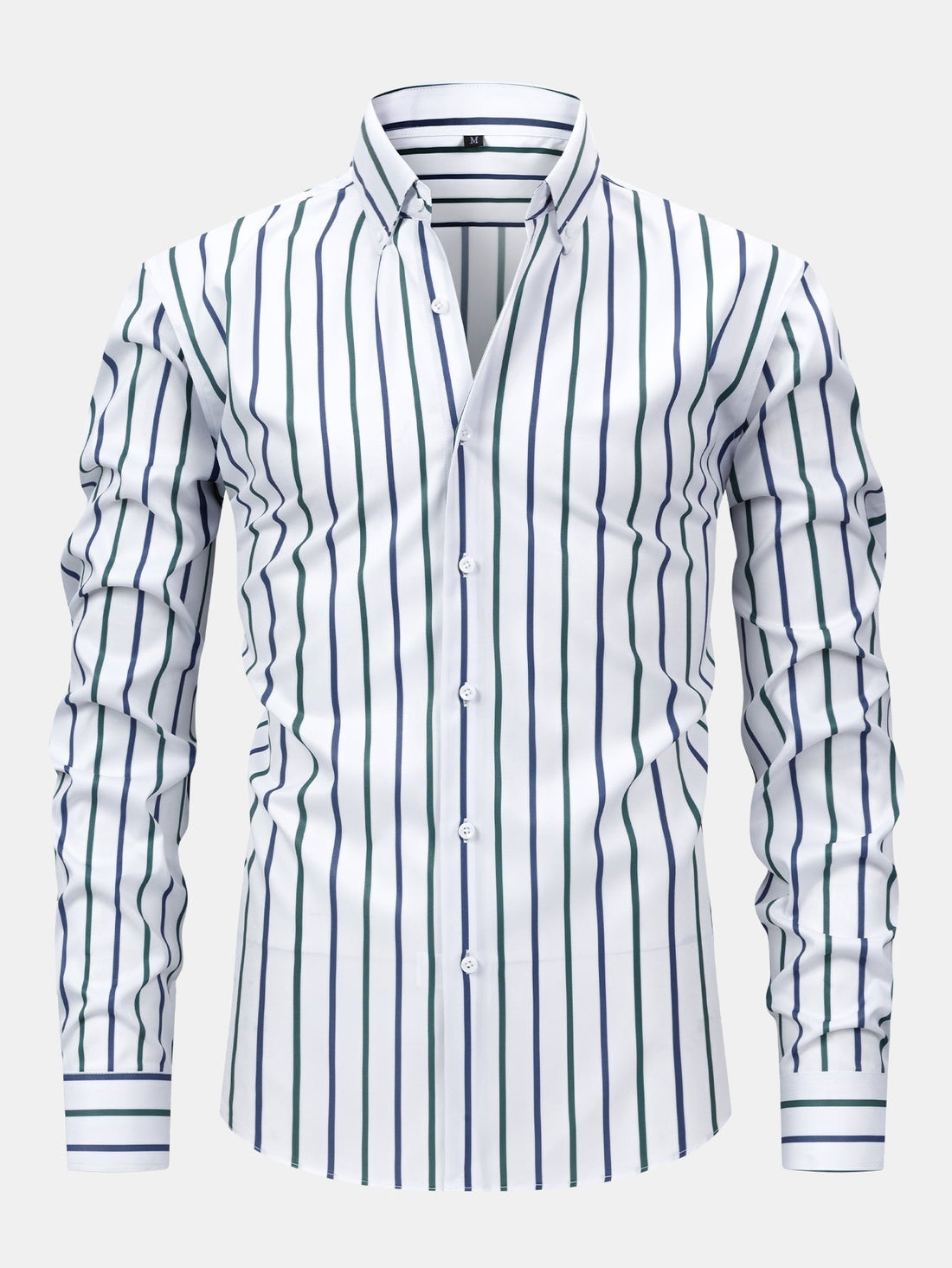 Striped Long-Sleeve Button-Front Shirt & Slim-Fit Tapered Trousers