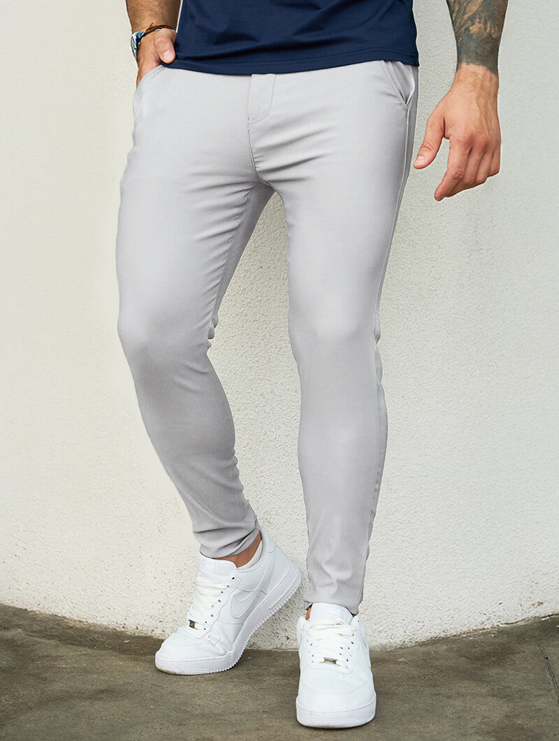 Noa Stretch Chino - Light Grey