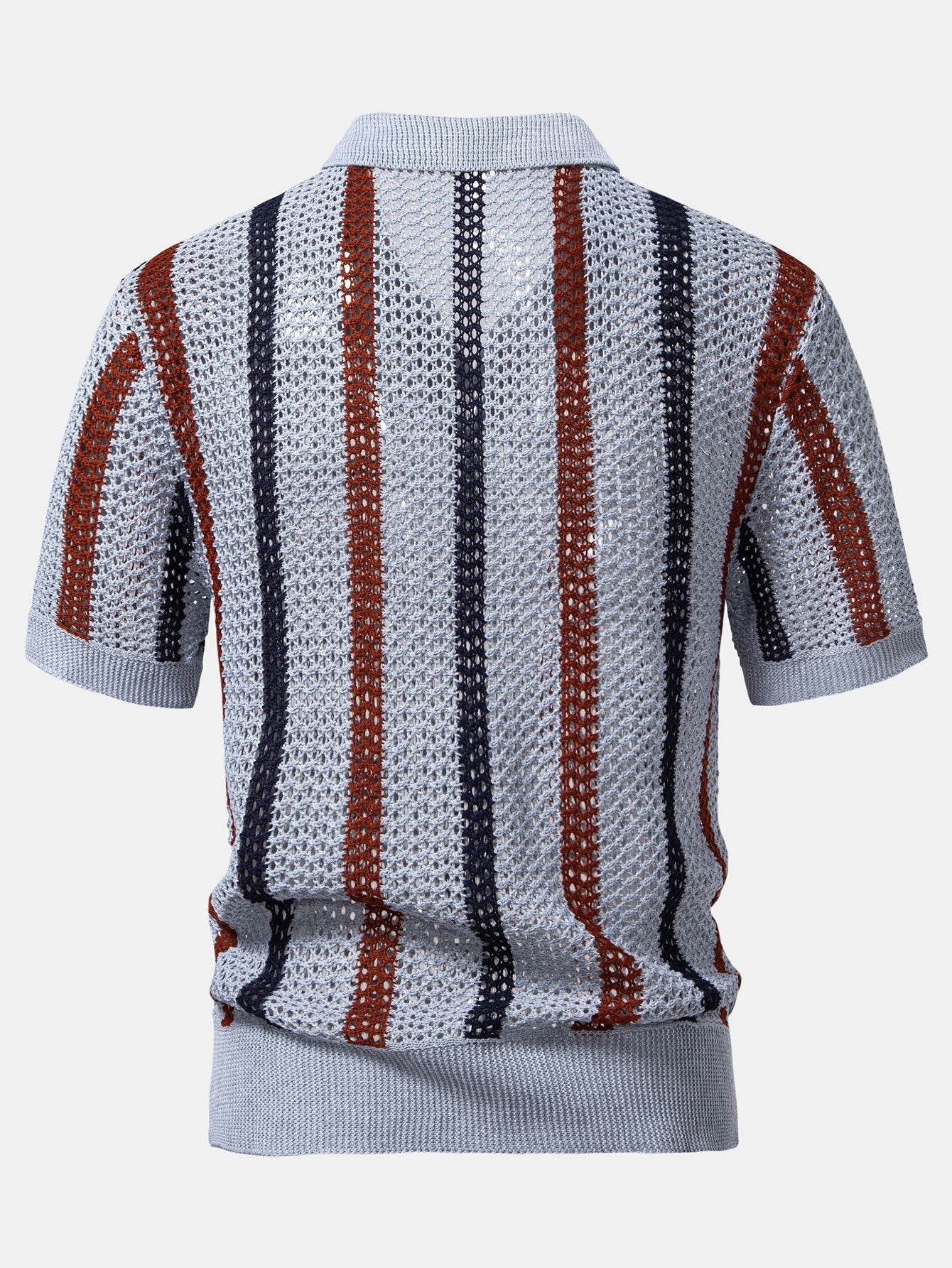 Crochet Polo & Straight-Leg Linen Trousers