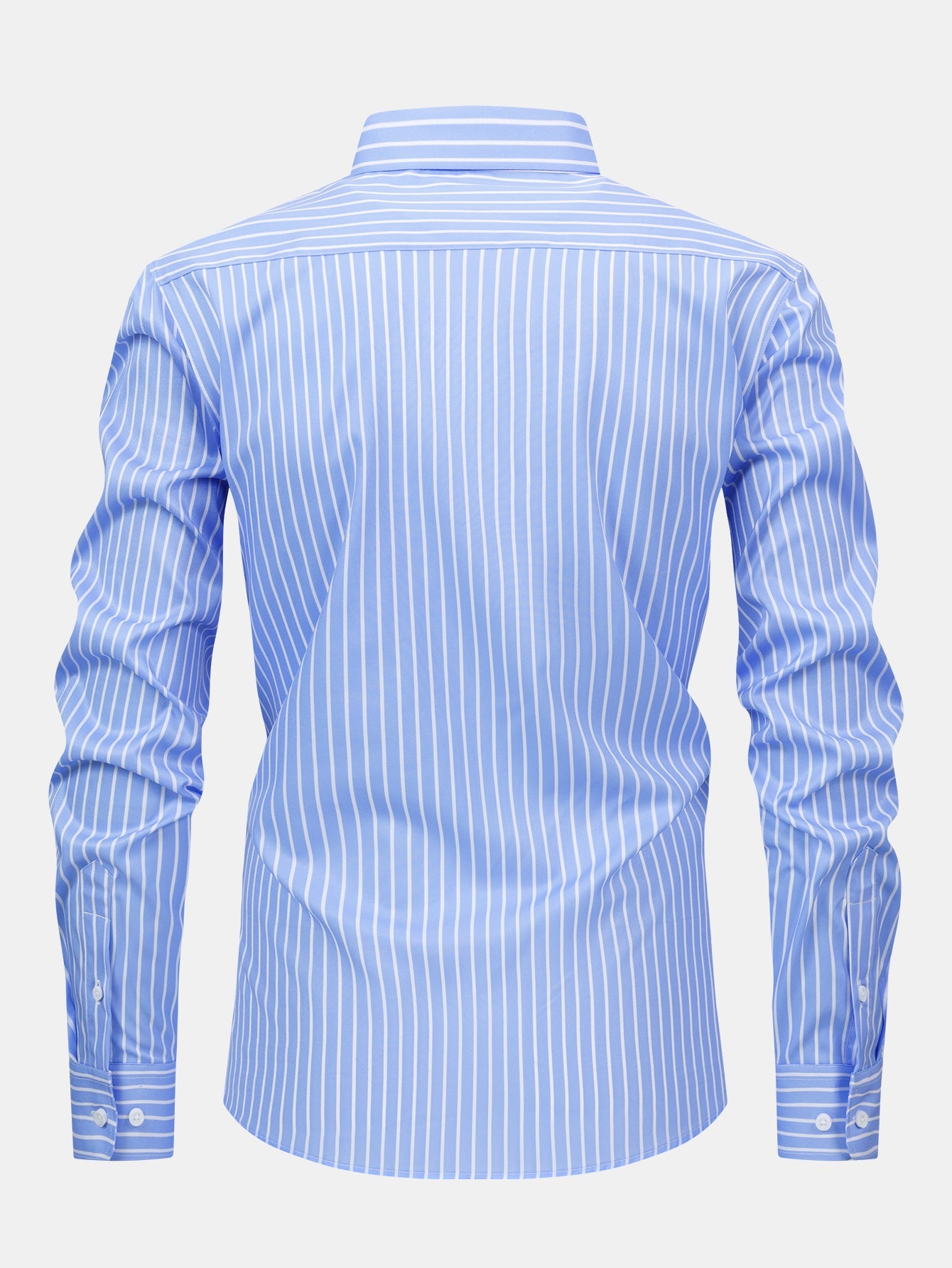 Men's Striped Shirt &Straight-Leg Trousers Set