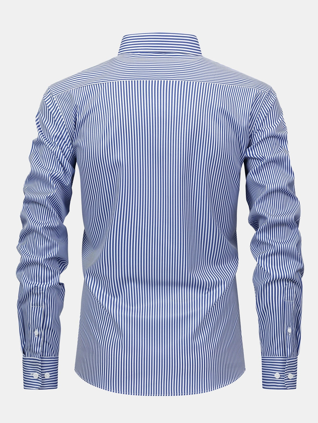 Long-Sleeve Striped Button-Down Shirt