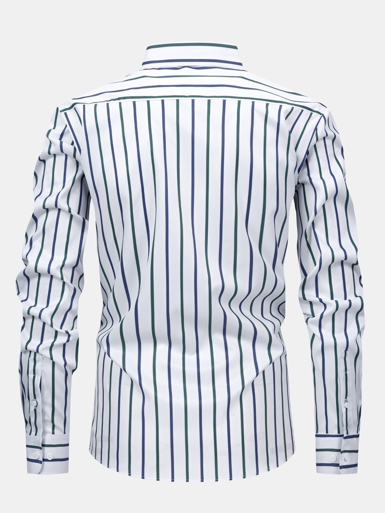 Striped Long-Sleeve Button-Front Shirt & Slim-Fit Tapered Trousers
