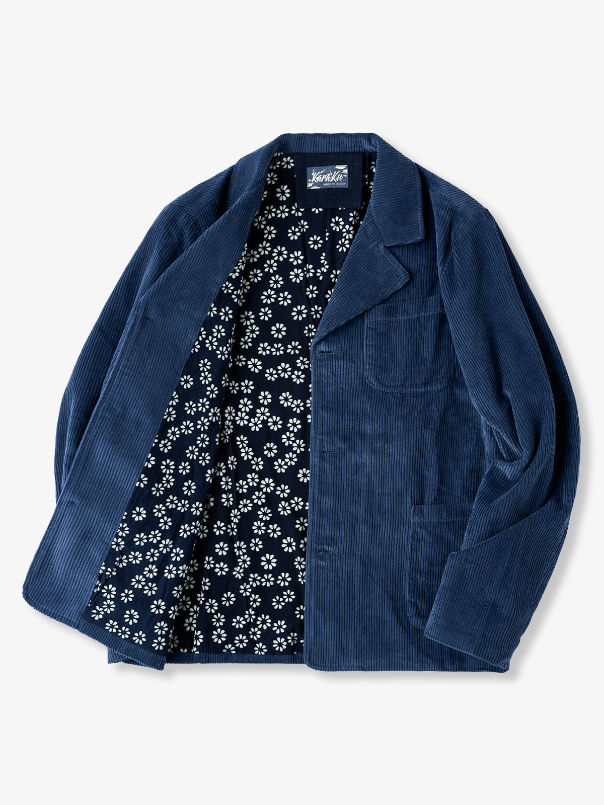 Vintage Corduroy Indigo-Dyed Work Jacket