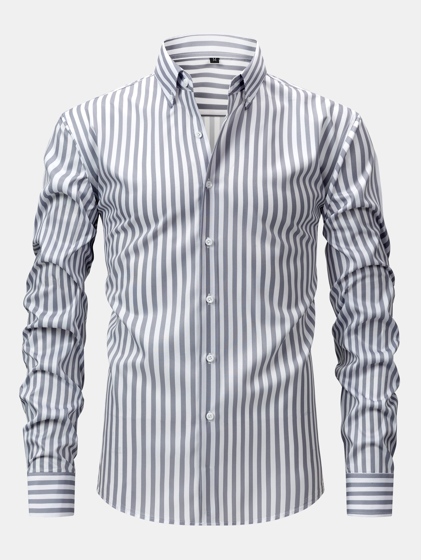 Long-Sleeve Striped Button-Front Shirt & Slim-Fit Tapered Trousers