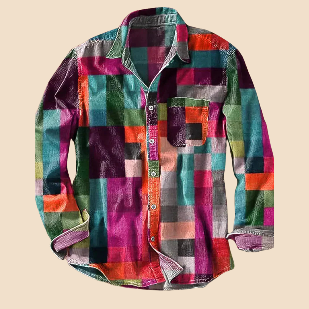 Brighton™| Retro Colour Block Shirt
