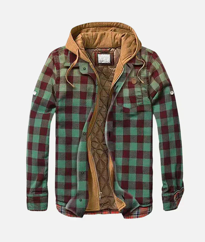 Alain – Checked patchwork jacket