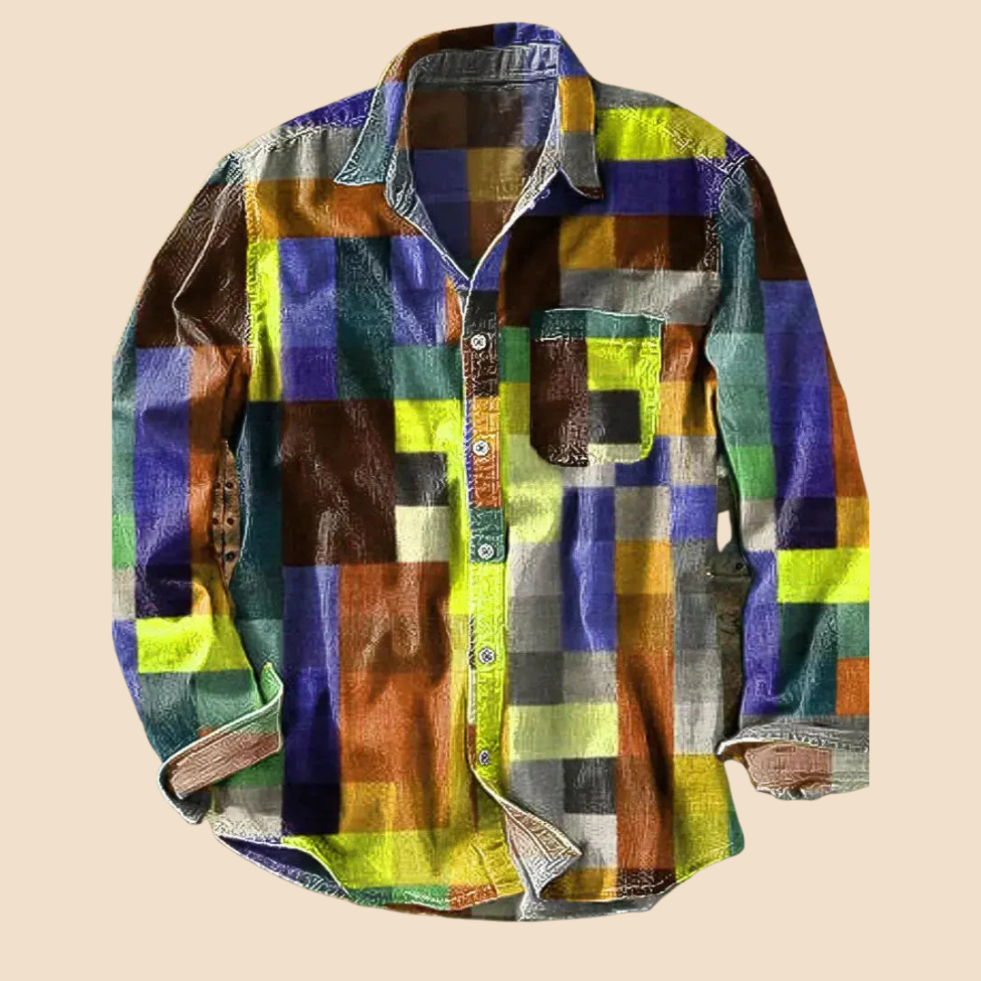 Brighton™| Retro Colour Block Shirt