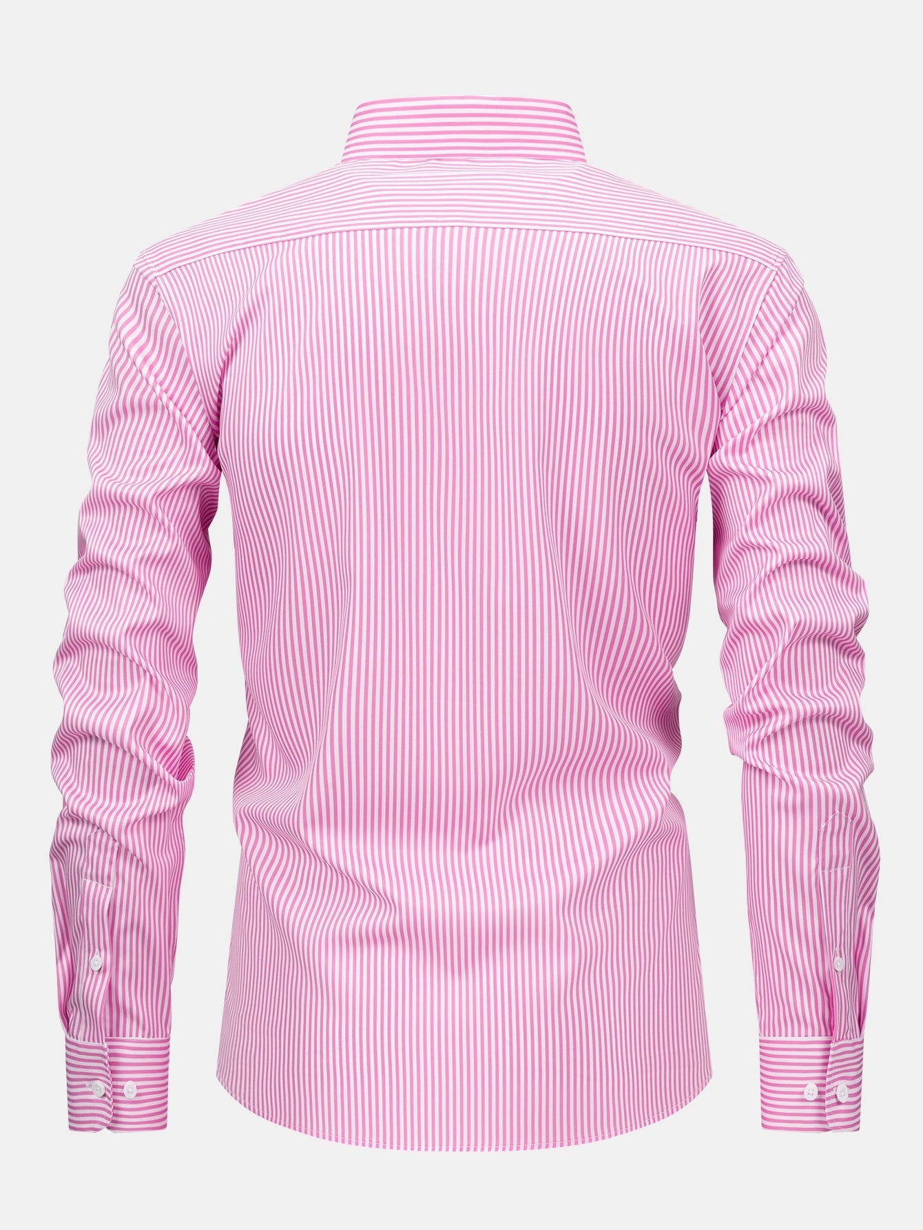 Long-Sleeve Striped Button-Down Shirt