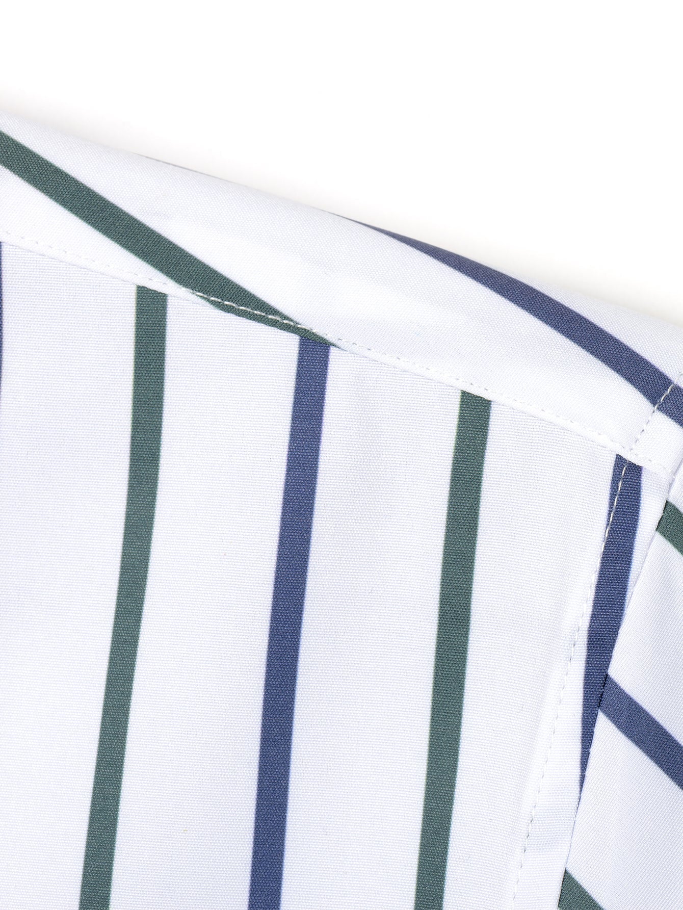 Striped Long-Sleeve Button-Up Shirt
