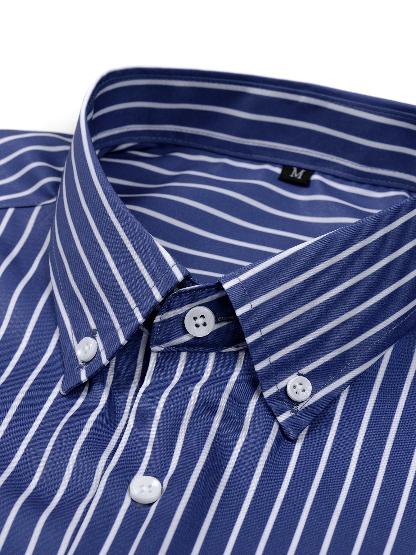Long-Sleeve Striped Button-Up Shirt