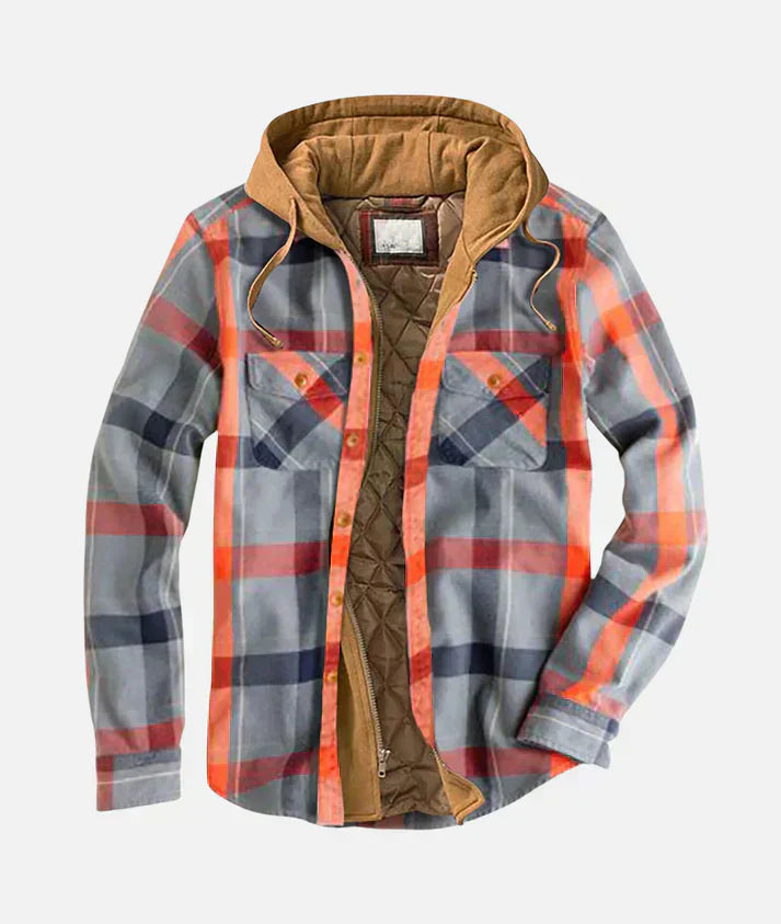 Alain – Checked patchwork jacket