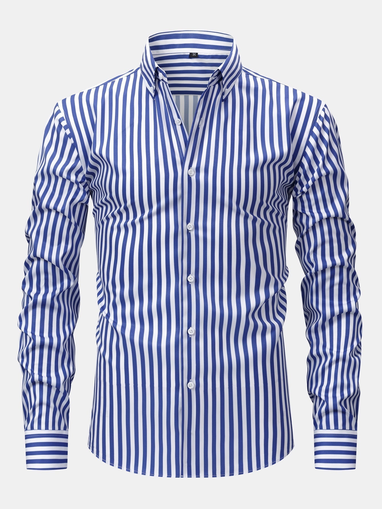 Long-Sleeve Striped Button-Front Shirt & Slim-Fit Tapered Trousers