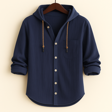 Camden Hooded Shirt | LUXURY SOFT COTTON SHIRT WITH HOOD