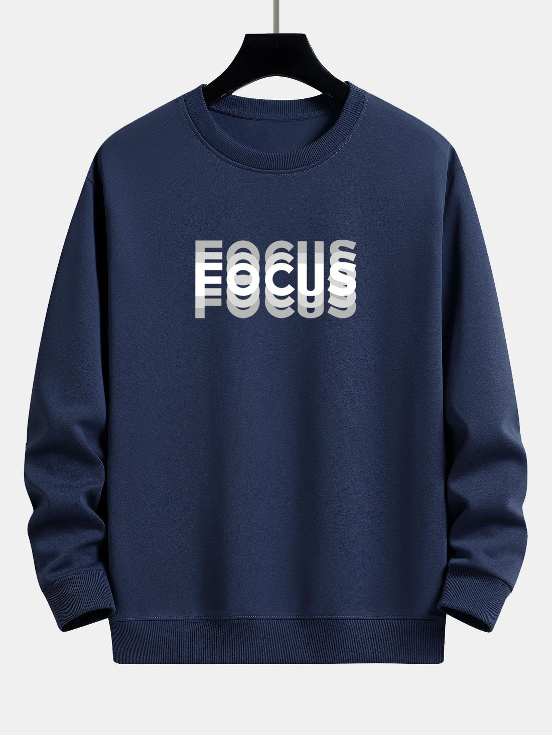 Relaxed-Fit "FOCUS" Graphic Sweatshirt