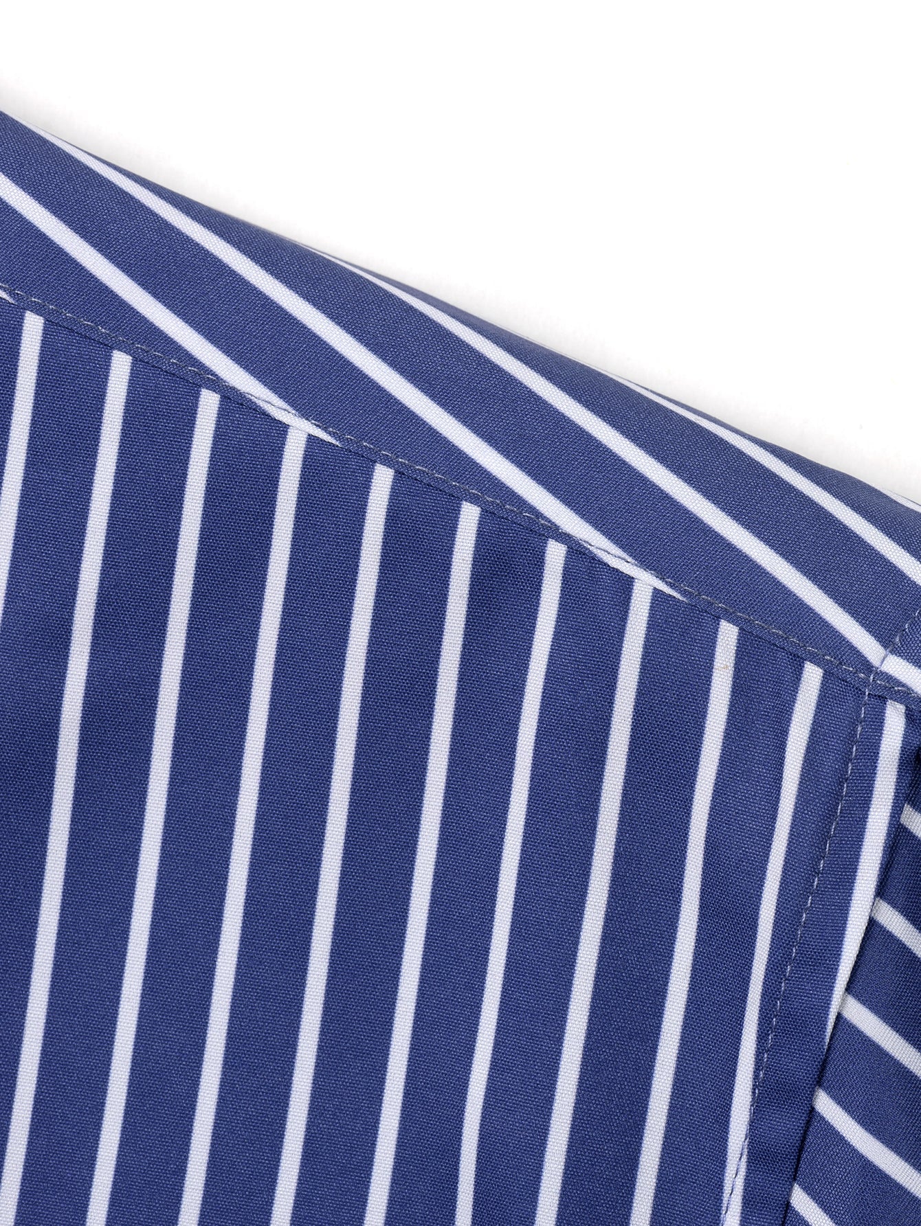 Men's Striped Shirt &Straight-Leg Trousers Set