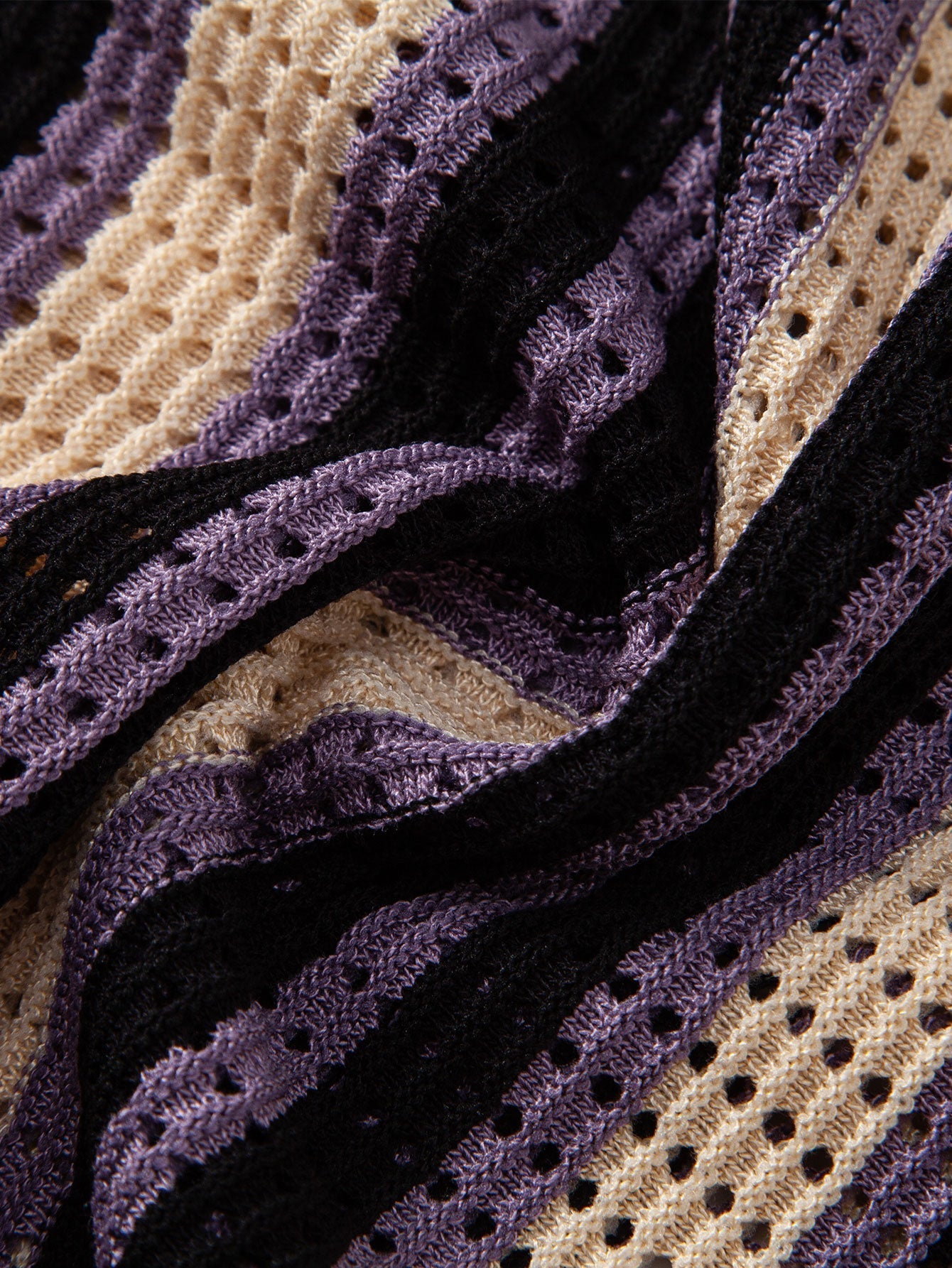 Striped Crochet-Eyelet Shirt & Straight-Leg Linen Trousers