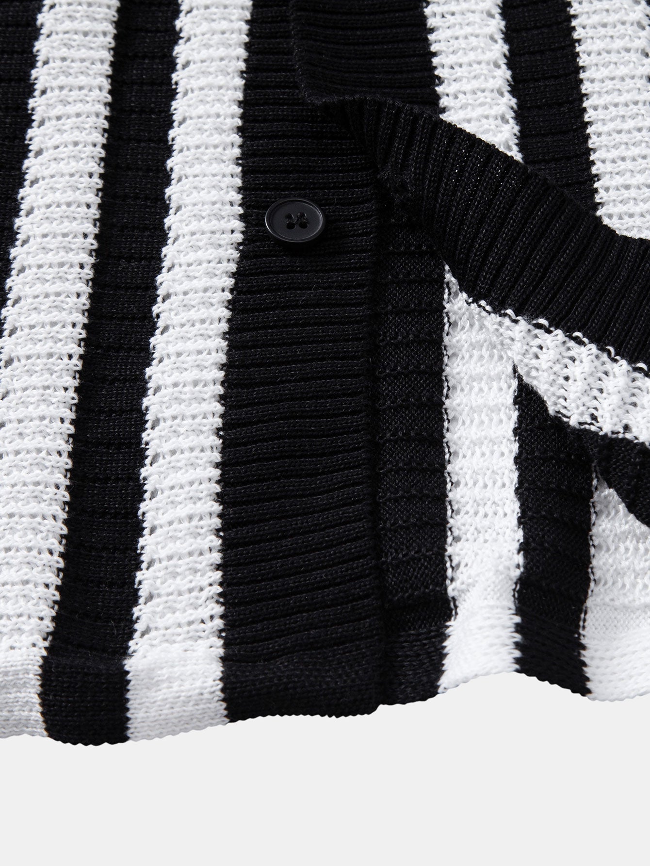 Dropped-Shoulder Shirt with Crochet Stripes & Straight-Leg Linen Trousers