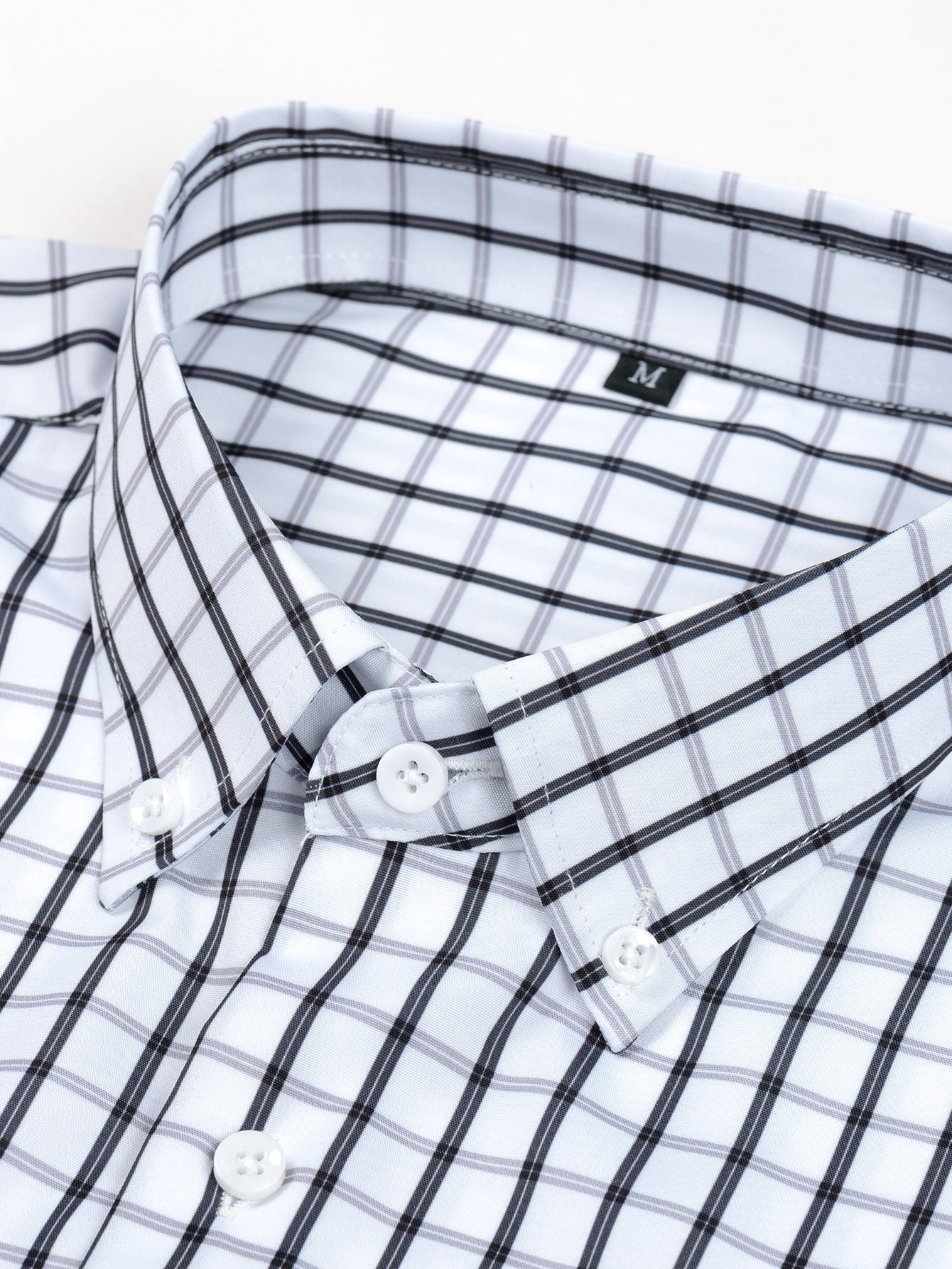 Long-Sleeve Checked Shirt