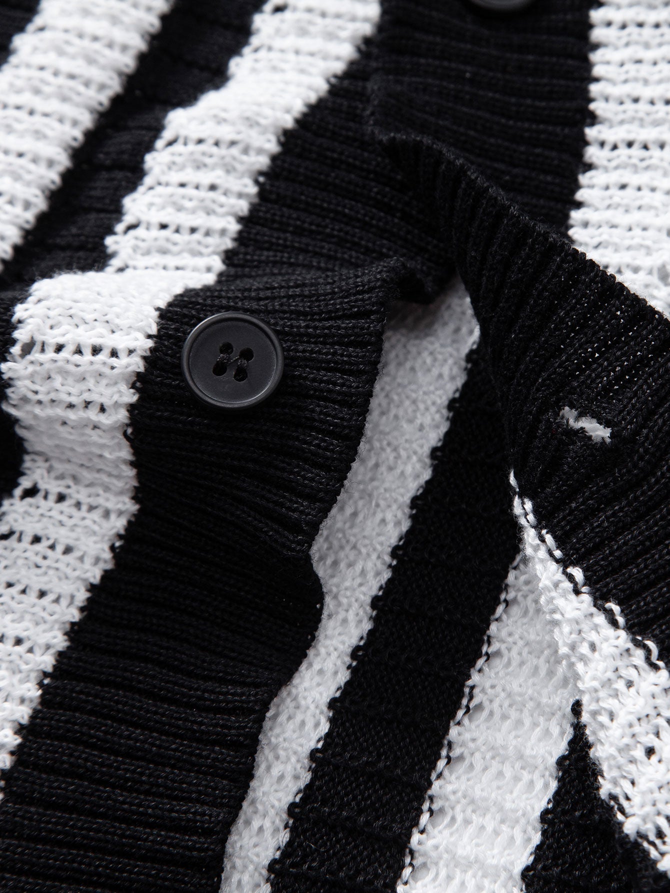 Dropped-Shoulder Shirt with Crochet Stripes & Straight-Leg Linen Trousers
