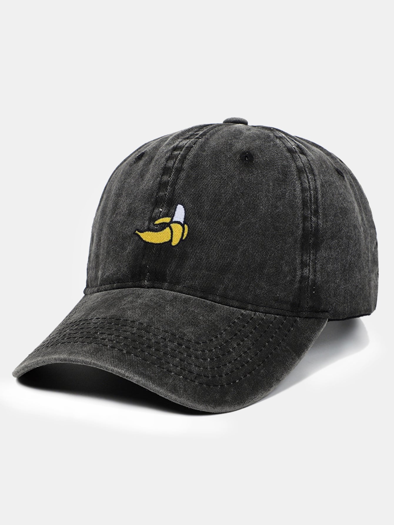 Banana-Embroidered Baseball Cap