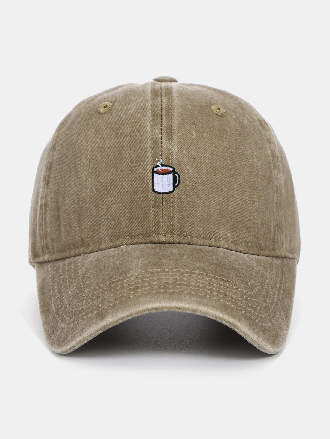 Coffee Brown Embroidered Baseball Cap