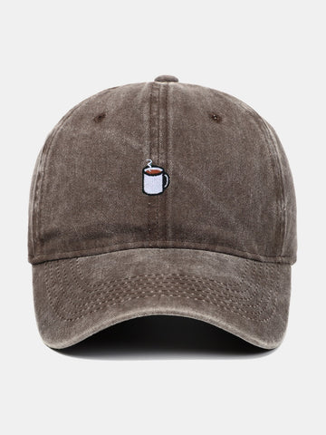 Coffee Brown Embroidered Baseball Cap