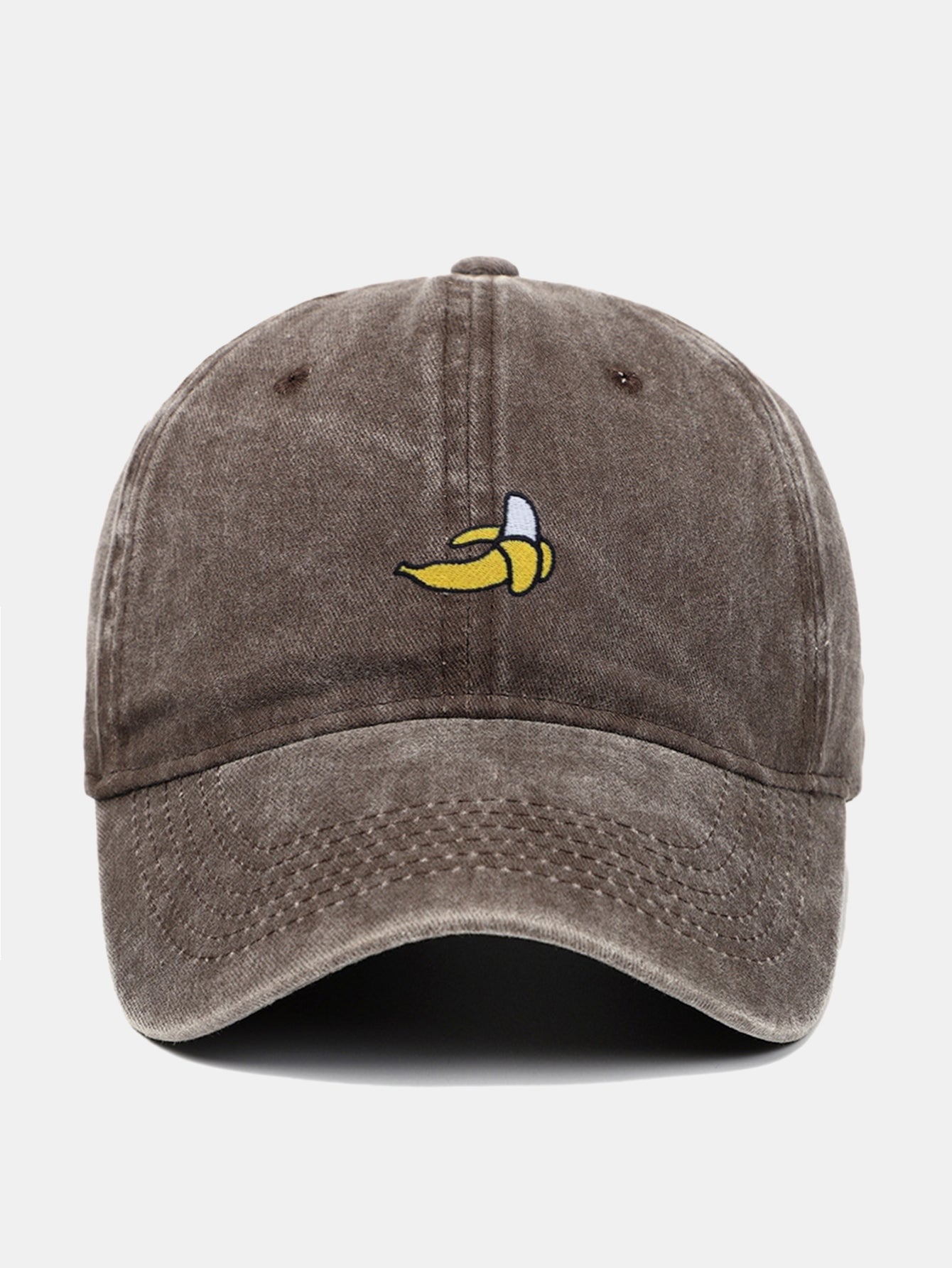 Banana-Embroidered Baseball Cap