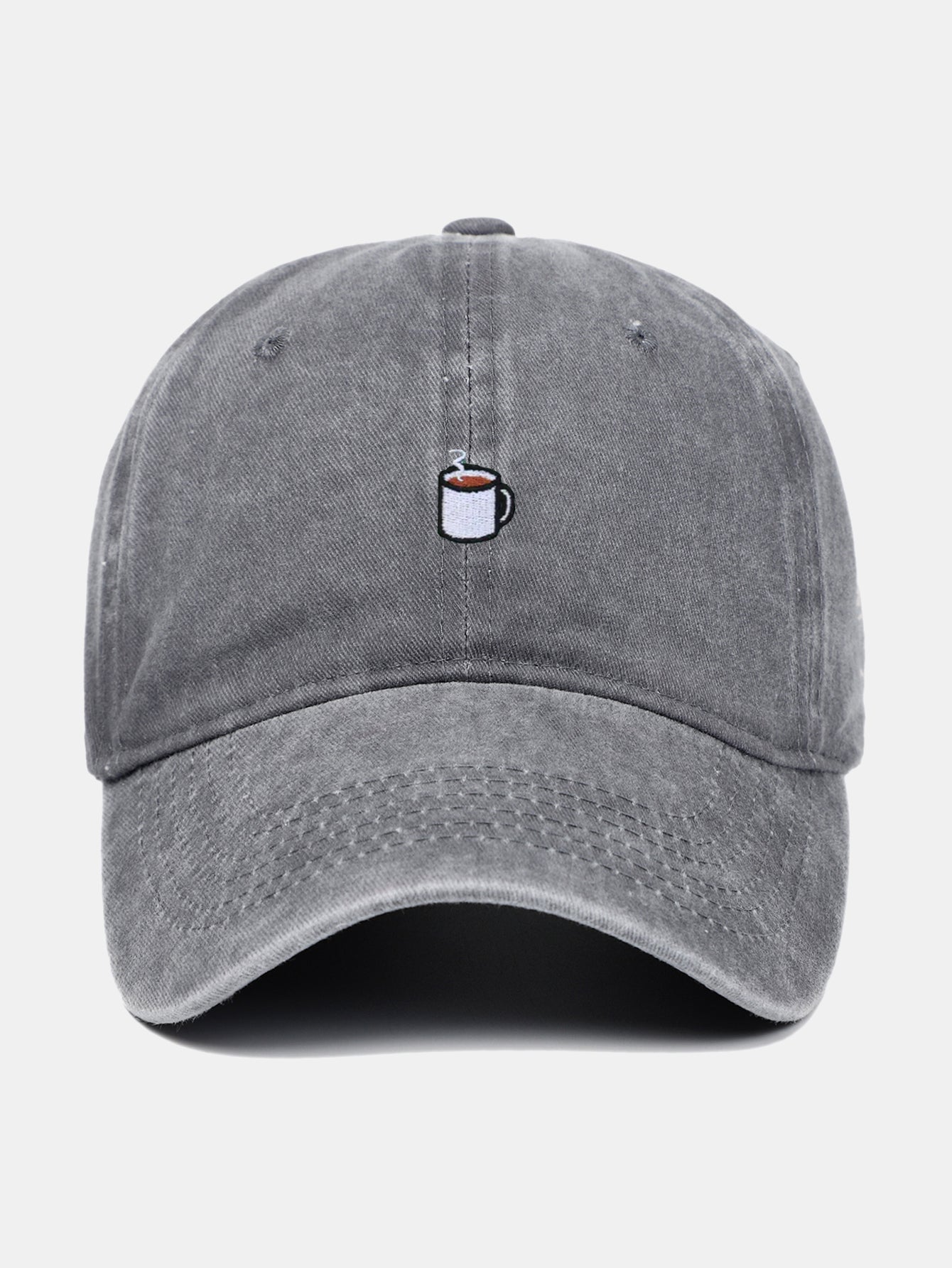Coffee Brown Embroidered Baseball Cap