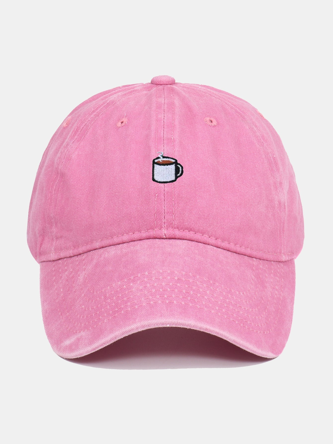 Coffee Brown Embroidered Baseball Cap