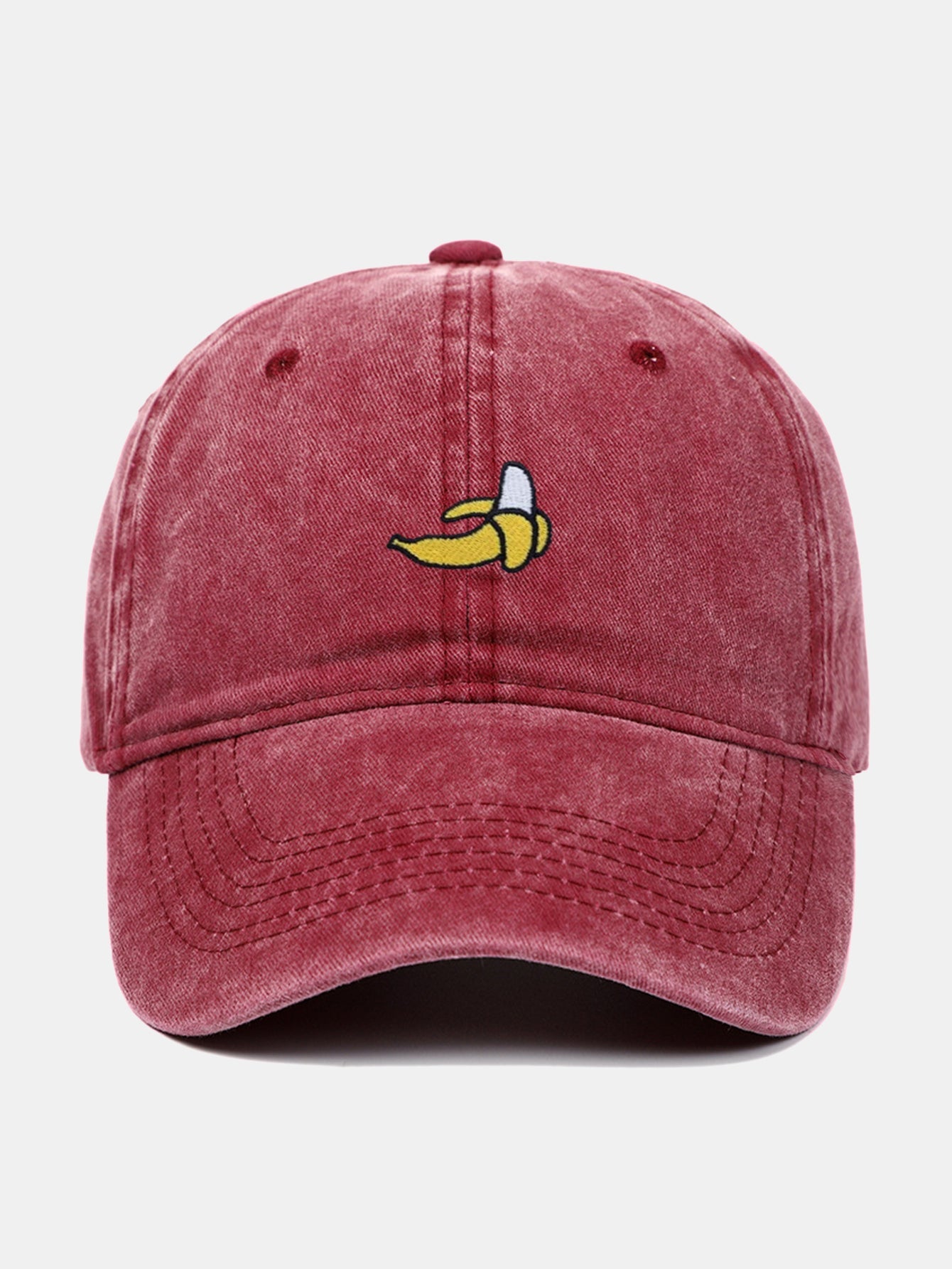 Banana-Embroidered Baseball Cap