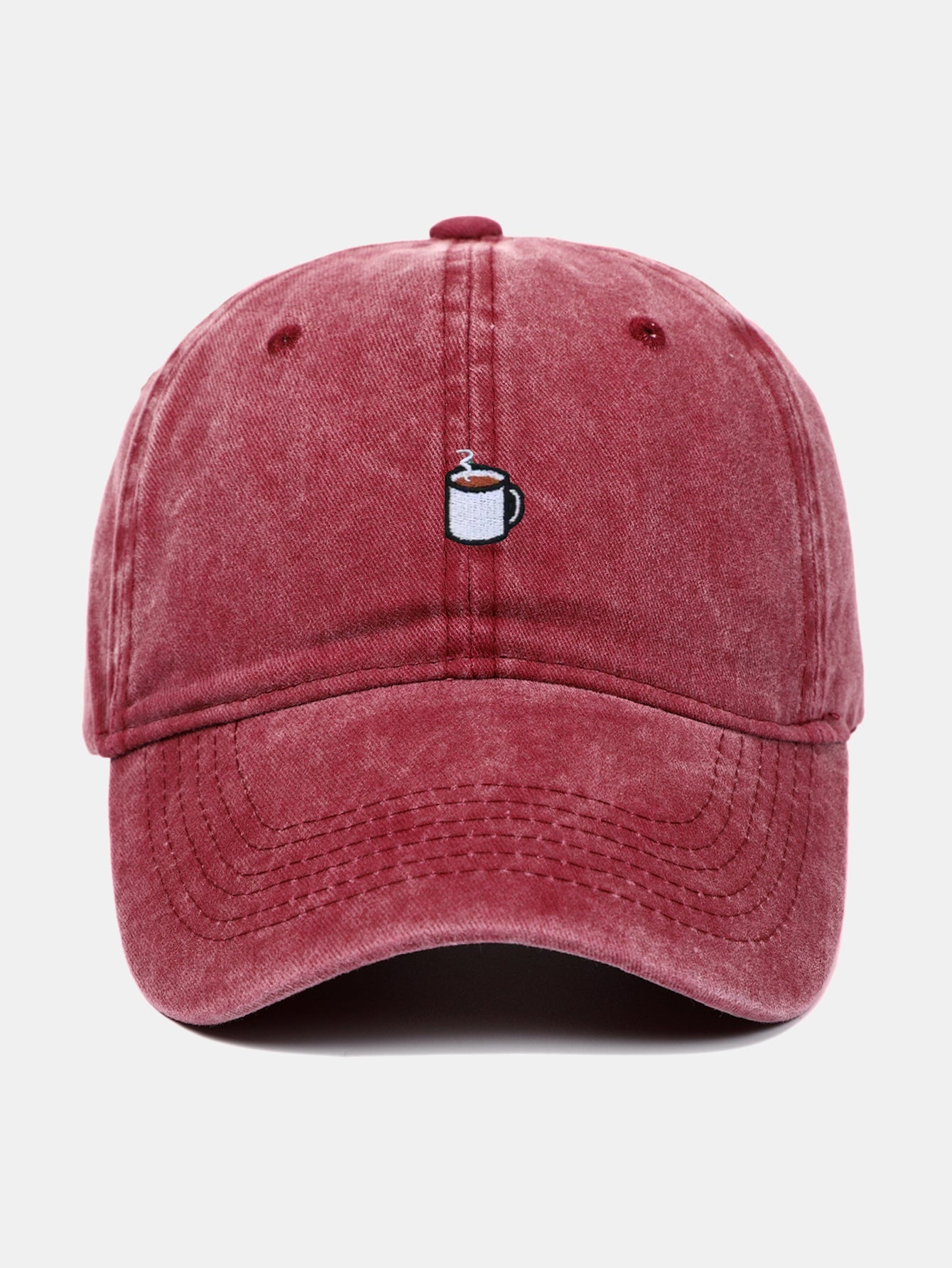 Coffee Brown Embroidered Baseball Cap