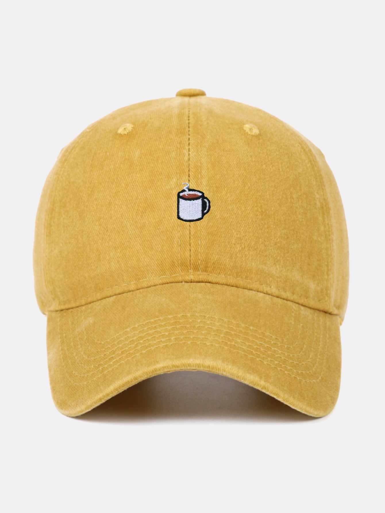 Coffee Brown Embroidered Baseball Cap