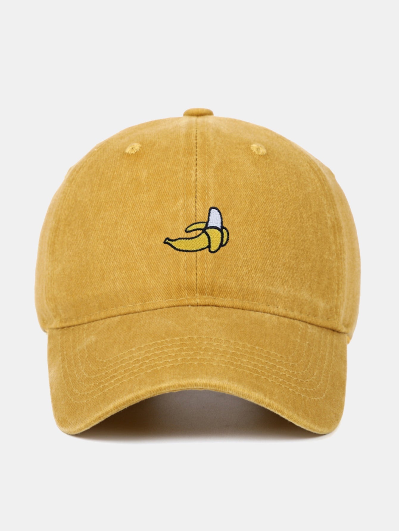Banana-Embroidered Baseball Cap